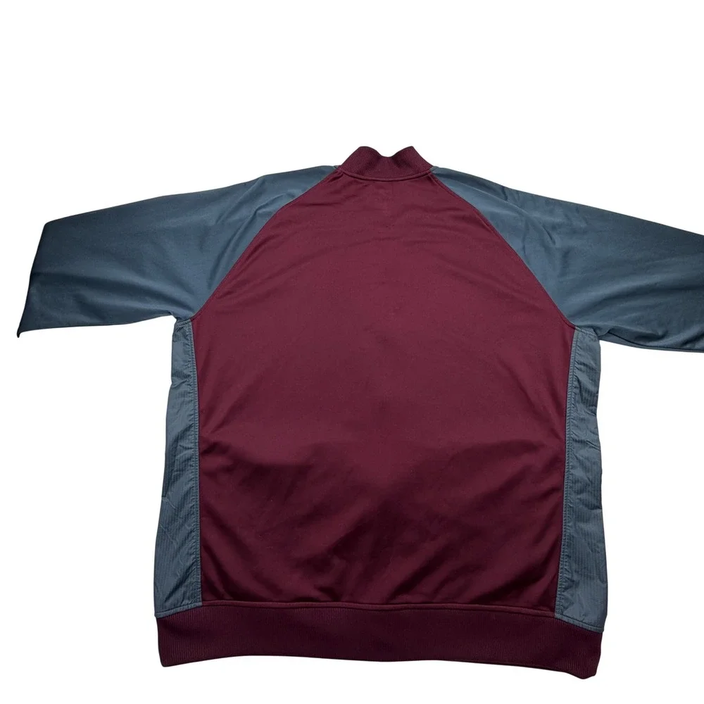Adidas Track Jacket Mens 2XL Full Zip 3-Stripe Color Block Athletic Bomber